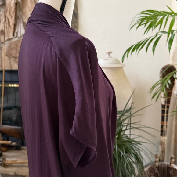 Vince Deep Purple Women's Blouse - Picture 7 of 10